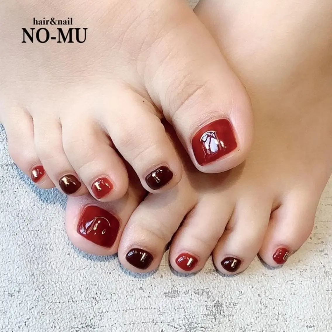 ネイル ストーンネイル フットネイル hair&nail NO-MUのネイルデザイン