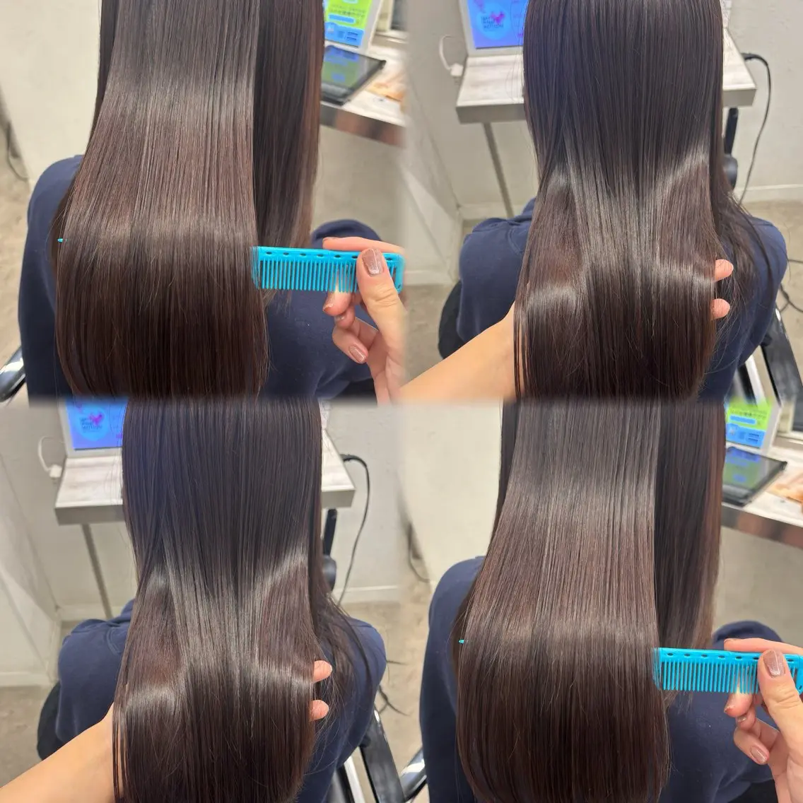 セミロング カラー カット ヘアカラー トリートメント 髪質改善ストレート /暖色カラー🎀🪞のヘアスタイル