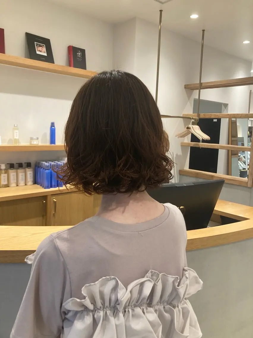 《平日限定》全体カット＋前髪パーマ🩷¥5500の写真