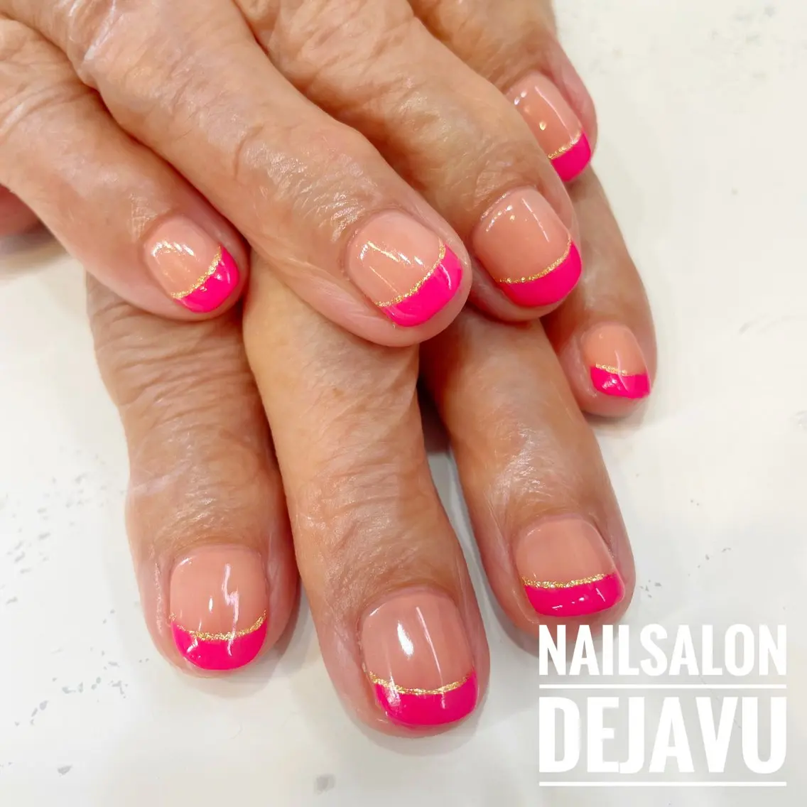 ネイル フレンチネイル ハンドネイル Nailsalon Dejavuのネイルデザイン