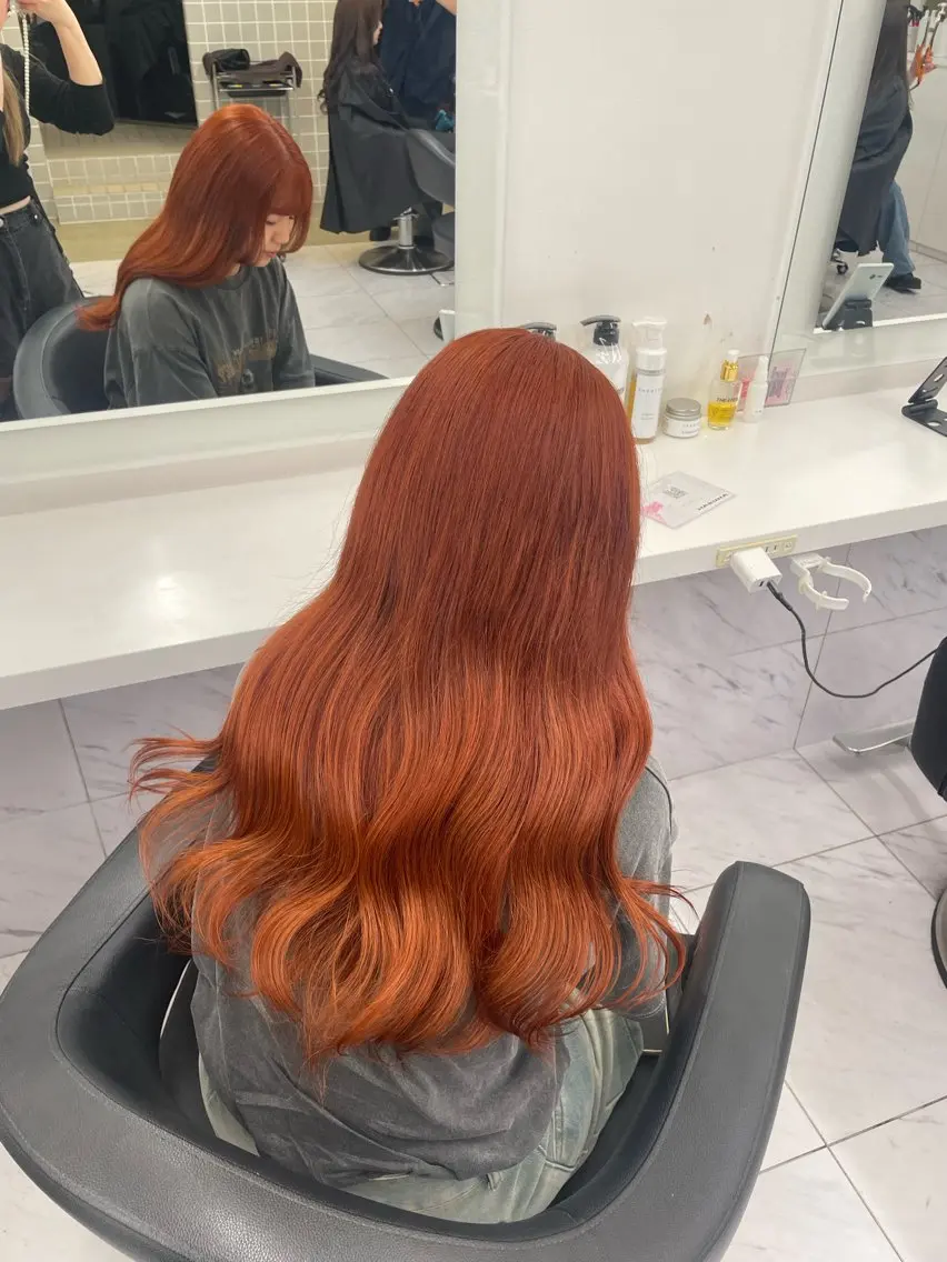 ロング カラー ヘアアレンジ ヘアカラー トリートメント ヘアセット 💗横浜美容室 💗HARUNAのヘアスタイル