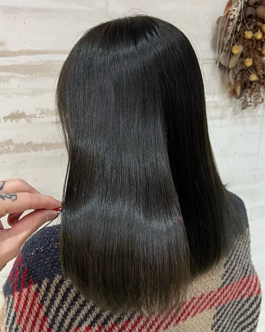 ミディアム 髪質改善 カット 縮毛矯正 藤本 翔己のヘアスタイル