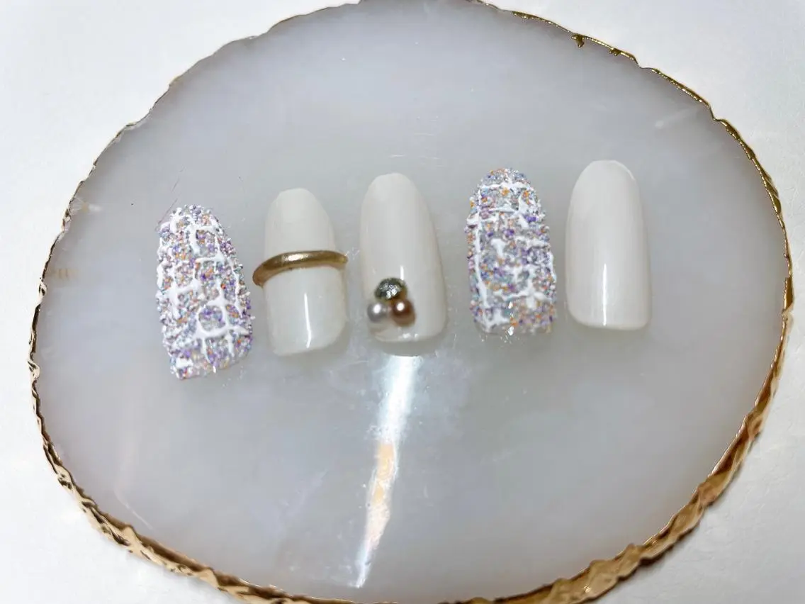 ネイル ツイードネイル NAILSALON KOHAKUのネイルデザイン