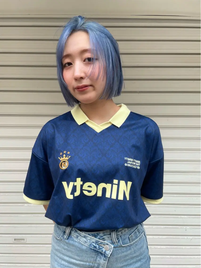 ミディアム カラー オカモト ミユウのヘアスタイル
