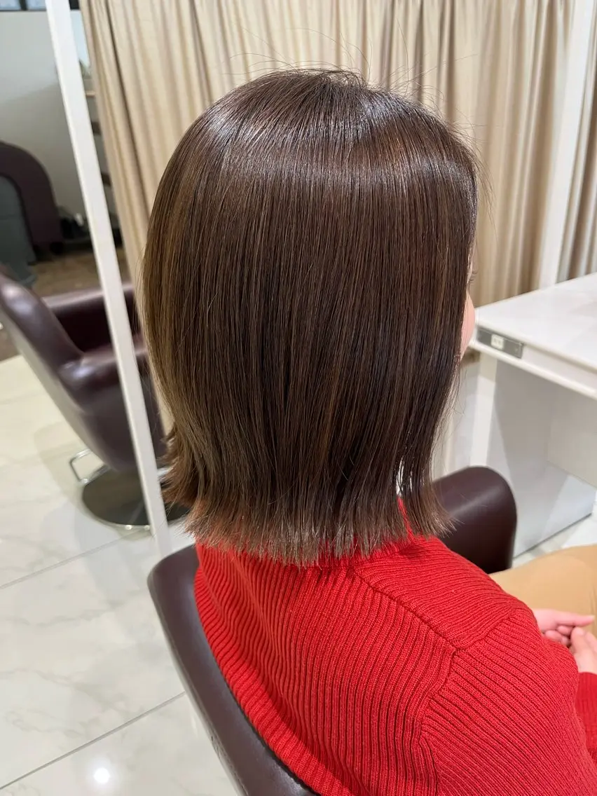 ミディアム カット 佐々木 拓海のヘアスタイル