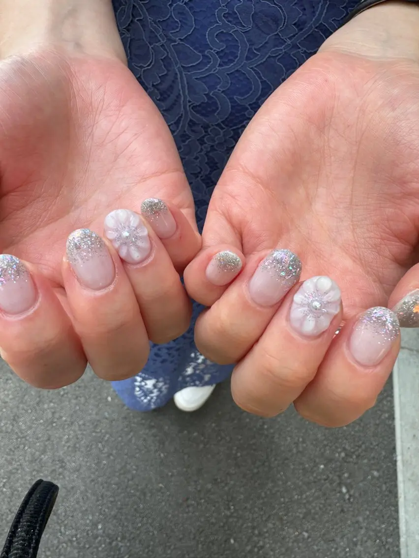 ネイル マグネットネイル オフィスネイル シンプルネイル MH_ Nailのネイルデザイン