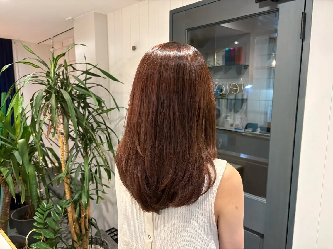 セミロング り おのヘアスタイル