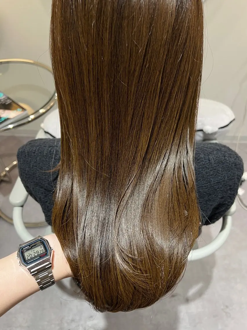 セミロング カット ヘアカラー トリートメント 美髪✨艶髪✨髪質改善 カラー特化🌙鈴屋和のヘアスタイル