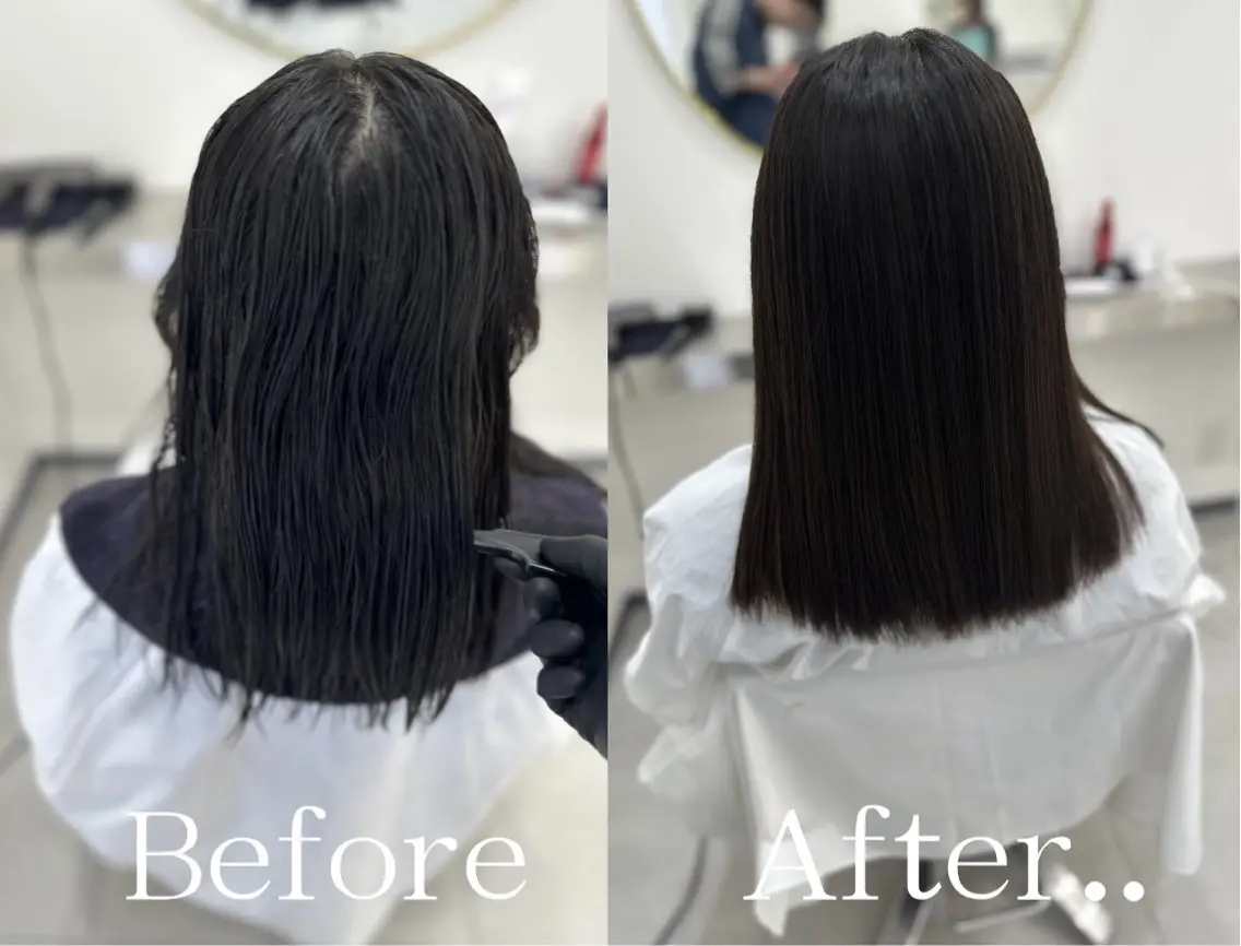 ロング カット 縮毛矯正 トリートメント oyama /髪質改善🌻のヘアスタイル