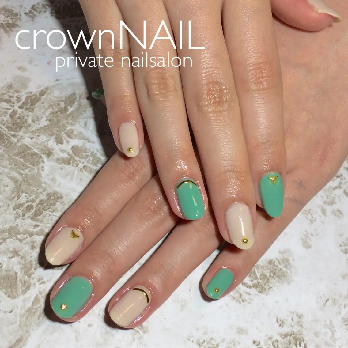 ネイル グリーン ensowa✱laf NAILのネイルデザイン