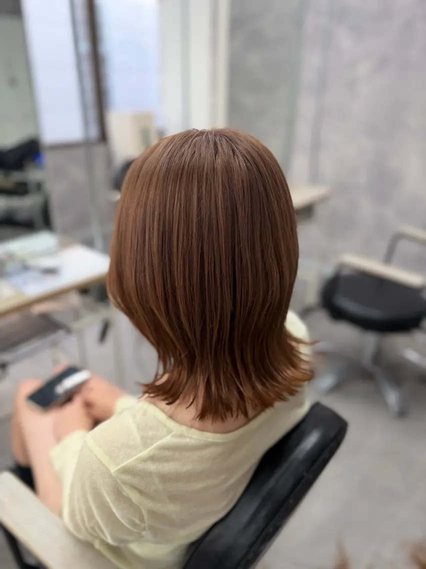 ミディアム カラー ヘアカラー Riko🐰💗／ モテ艶髪《本厚木》のヘアスタイル