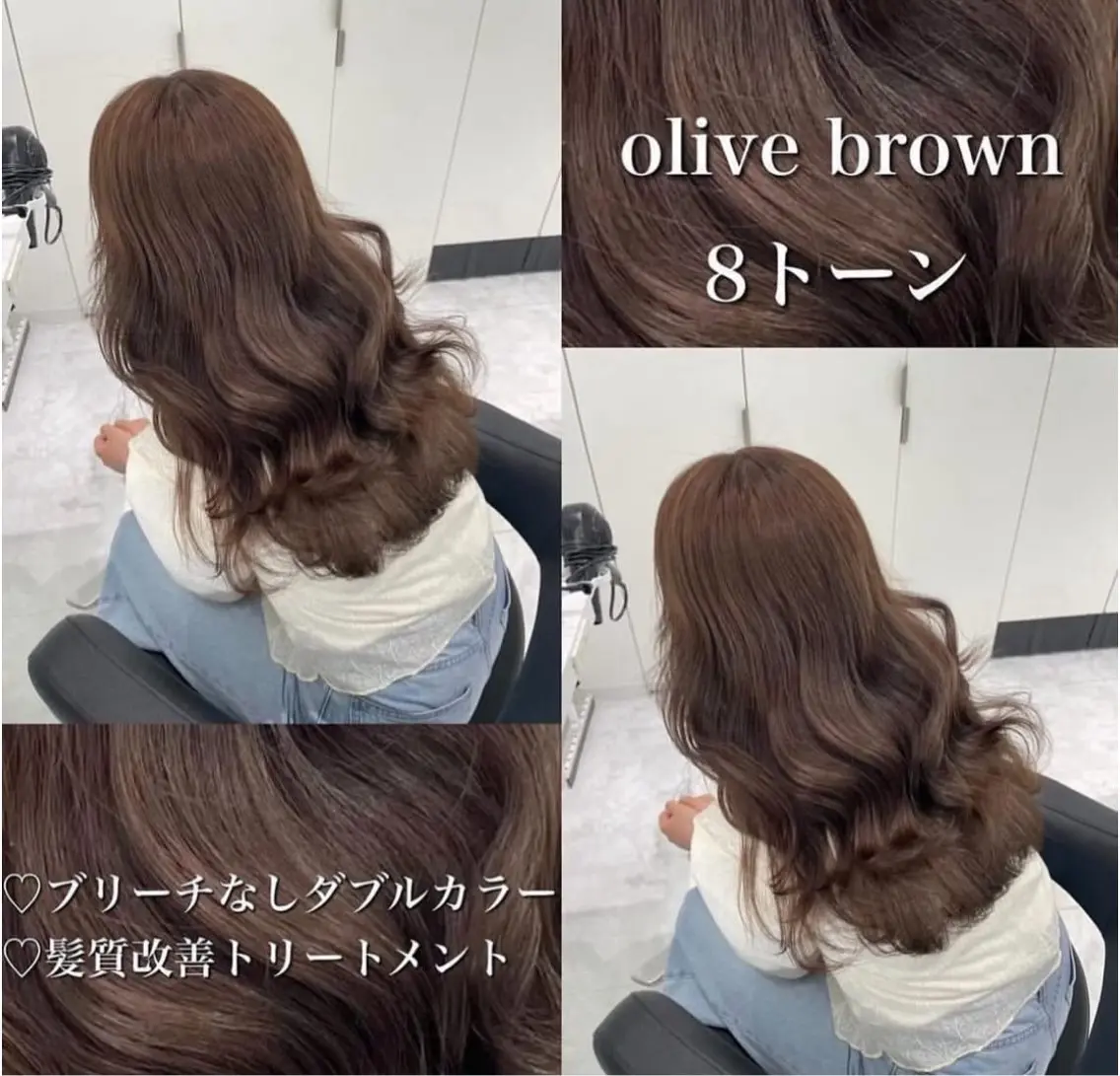 カラー 🤍ブリーチなし ブラウンhimi🤍のヘアスタイル