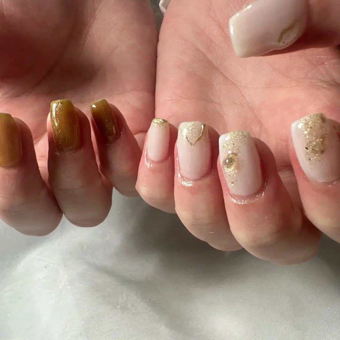 ネイル ニュアンスネイル シンプルネイル アンリッシュ新宿店 ookuraのネイルデザイン