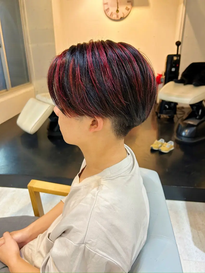 カラー メンズ ヘアカラー トリートメント 梶田 伸篤のヘアスタイル