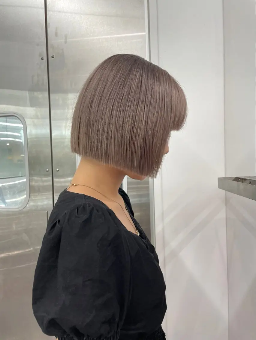 カラー ボブ.透明感カラー 特化/Aika🎀のヘアスタイル