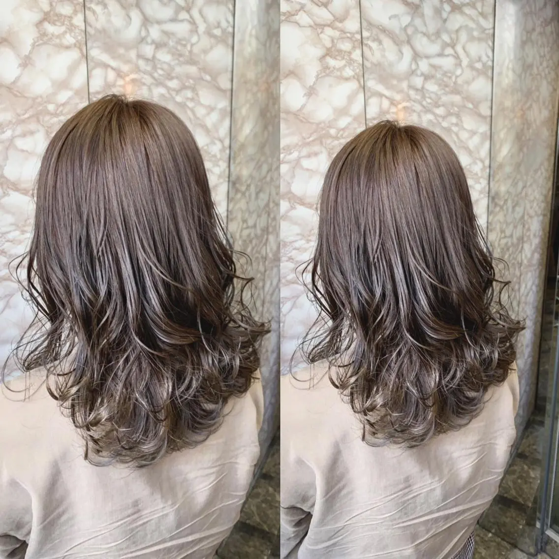 セミロング カラー ヘアカラー トリートメント 🉐レイヤー/塩見 弘樹🉐渋谷のヘアスタイル