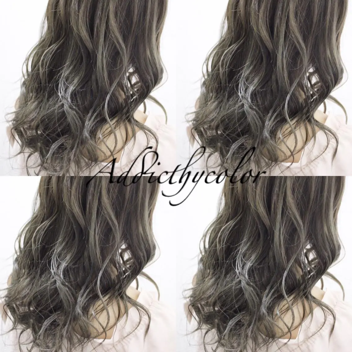 ミディアム 3Dハイライト ハイライト hairstudio NOAのヘアスタイル