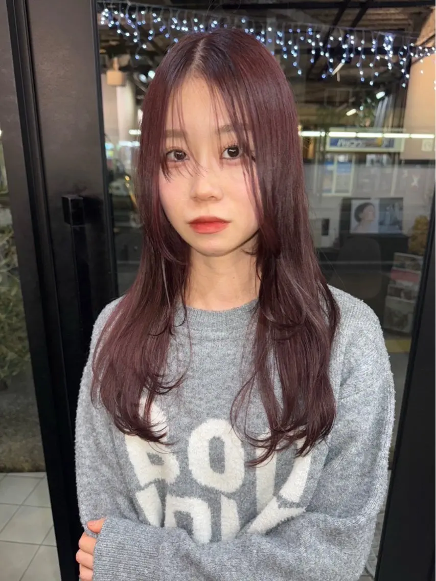 ロング カラー 大塚 愛実のヘアスタイル
