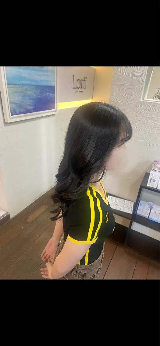ロング 縮毛矯正 藤本 哲平のヘアスタイル