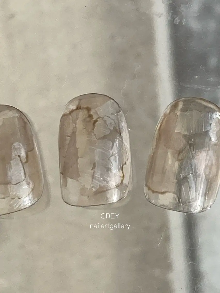 ネイル アートネイル 【GREY】 TAIRAのネイルデザイン