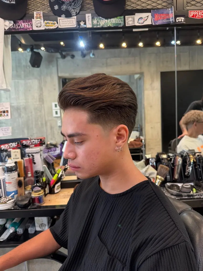 U24ミニモ学割メンズカット+カラー💈眉カット+500円スキンフェード+500円の写真