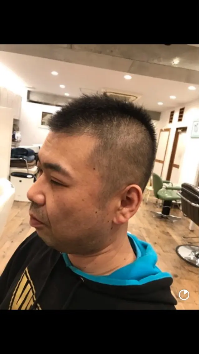 メンズ モヒカン ルピナス中田店長 山口大地のヘアスタイル
