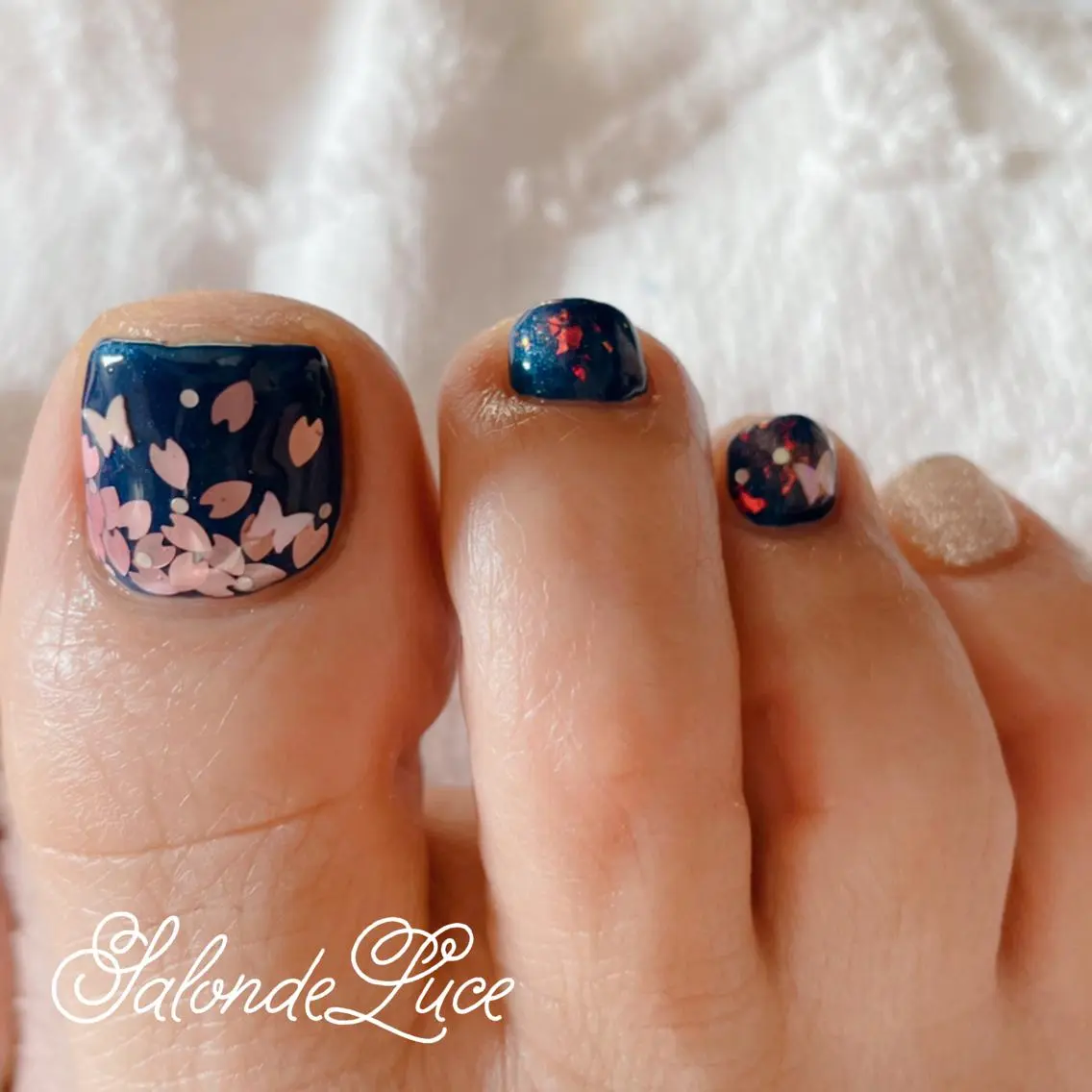 ネイル 桜ネイル フットネイル Salon de Luceのネイルデザイン