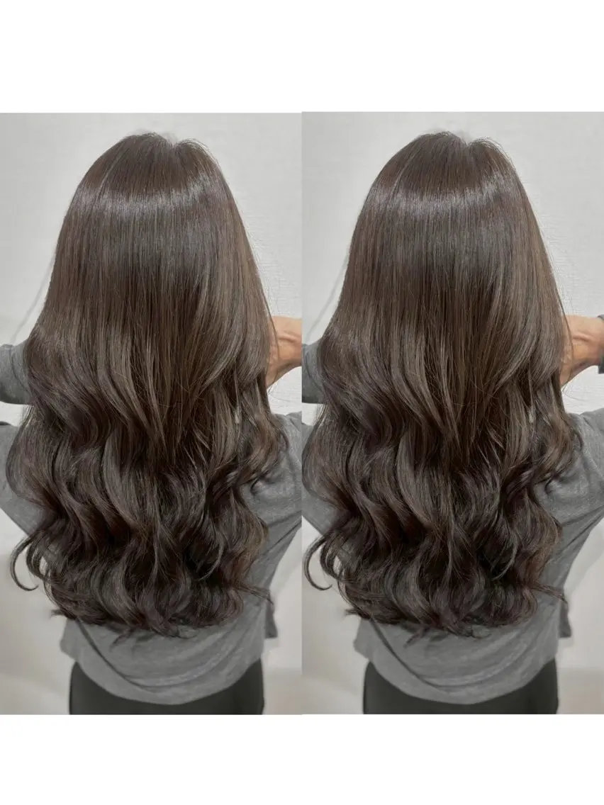 ロング カラー 切っぱなし💇‍♀️ イヤリング🎨龍之介のヘアスタイル