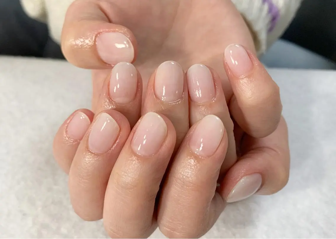自爪に優しいフィルインジェル使用。ジェルの持ちにこだわったネイル✨美ワンカラー✨美グラデーション✨しっかりカウンセリングの写真