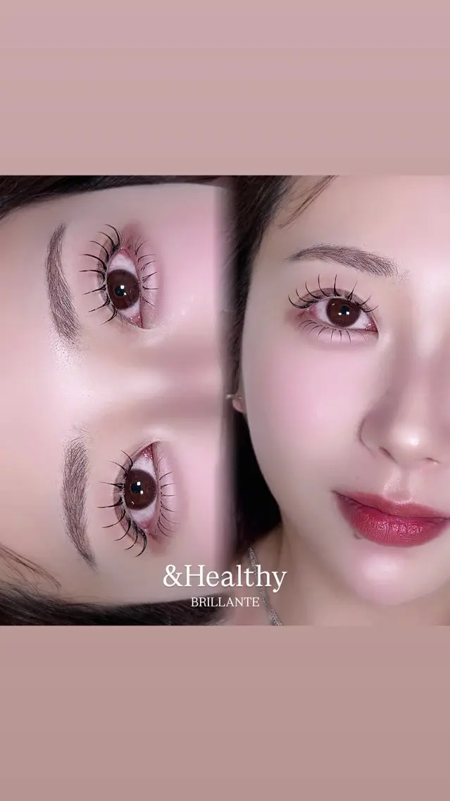 【LED】&healthy(アンドヘルシー) +下まつ毛エクステorパーマの写真