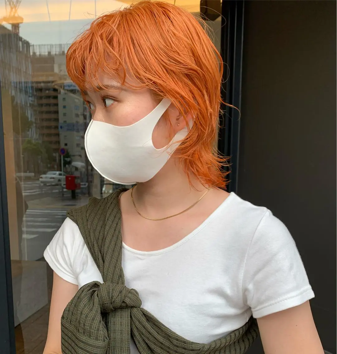 ミディアム カラー ブリーチ 土屋 有加理のヘアスタイル