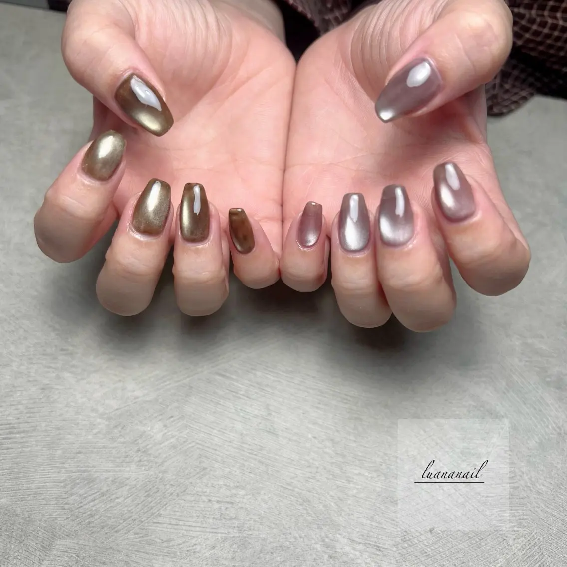 ネイル マグネットネイル ハンドネイル luana nailのネイルデザイン