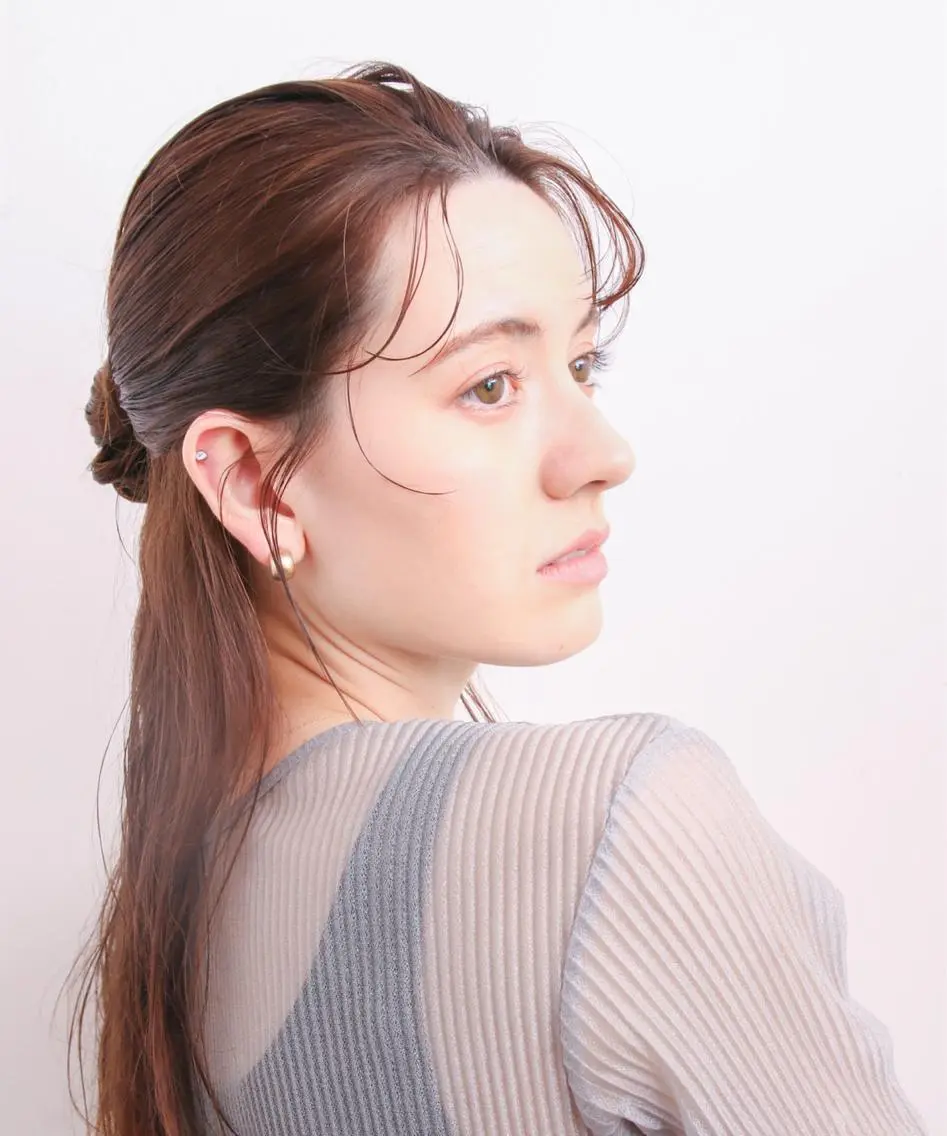 【結婚式、ライブなどきっちり〜ふんわりまで流行りの韓国カチモリヘアセットも】の写真