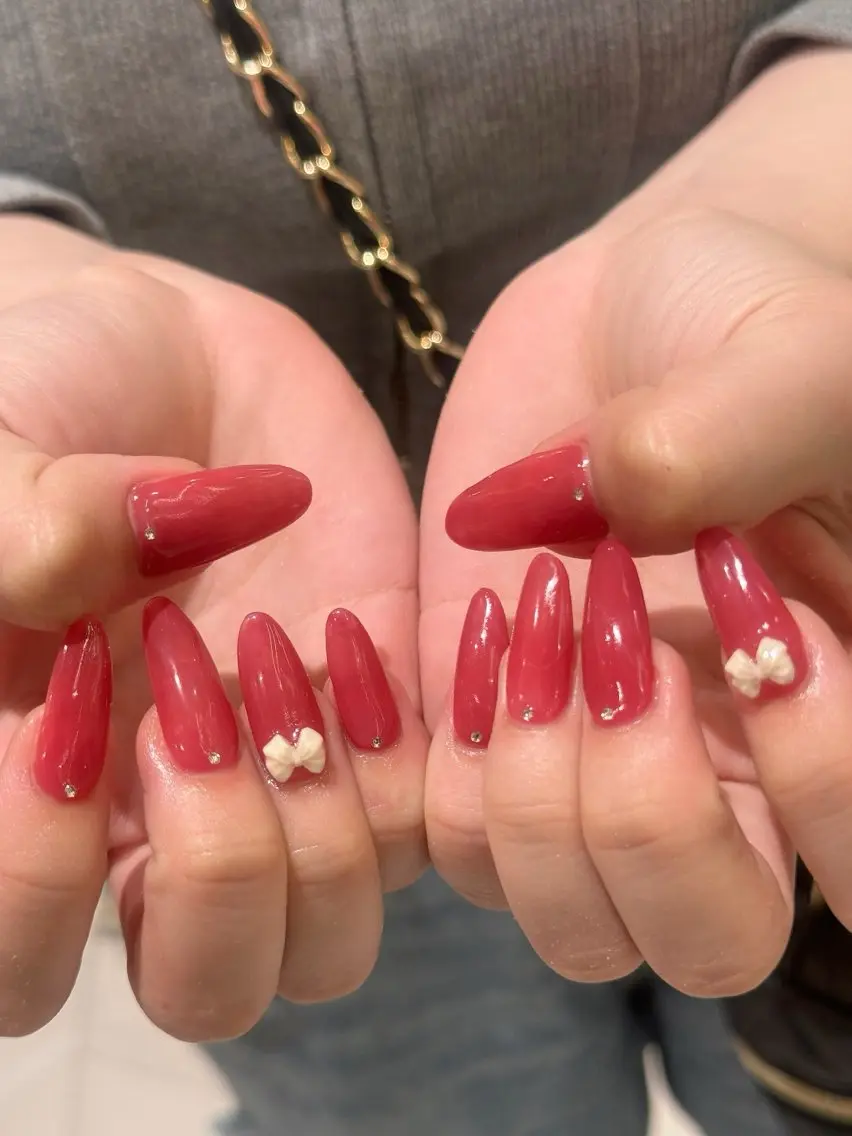 ネイル ハンドネイル なぽ ❤︎長さだし / 韓国nailのネイルデザイン