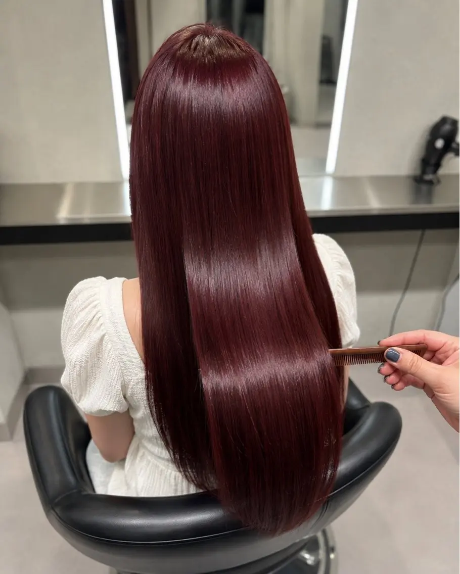 ミディアム カラー ブラウンカラー トリートメント 🌈ウルトワ水素 髪質改善naru🌈のヘアスタイル