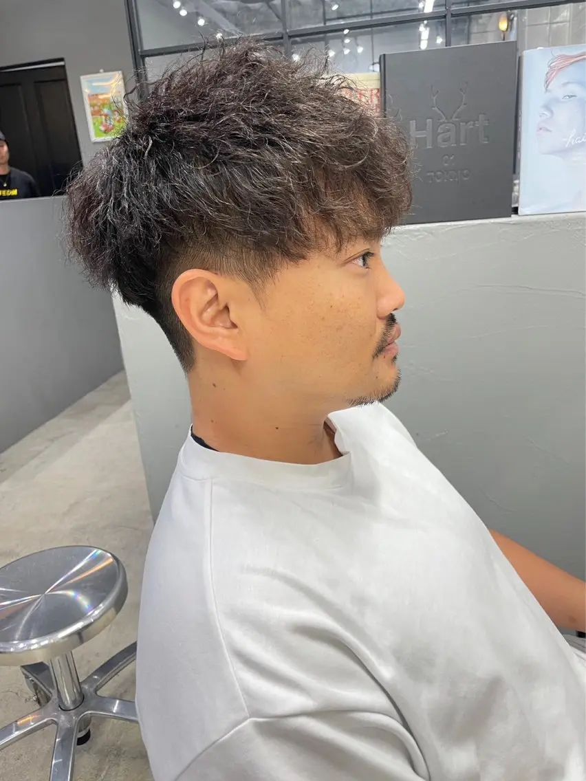 ショート パーマ メンズ メンズ専門サロン wokeのヘアスタイル