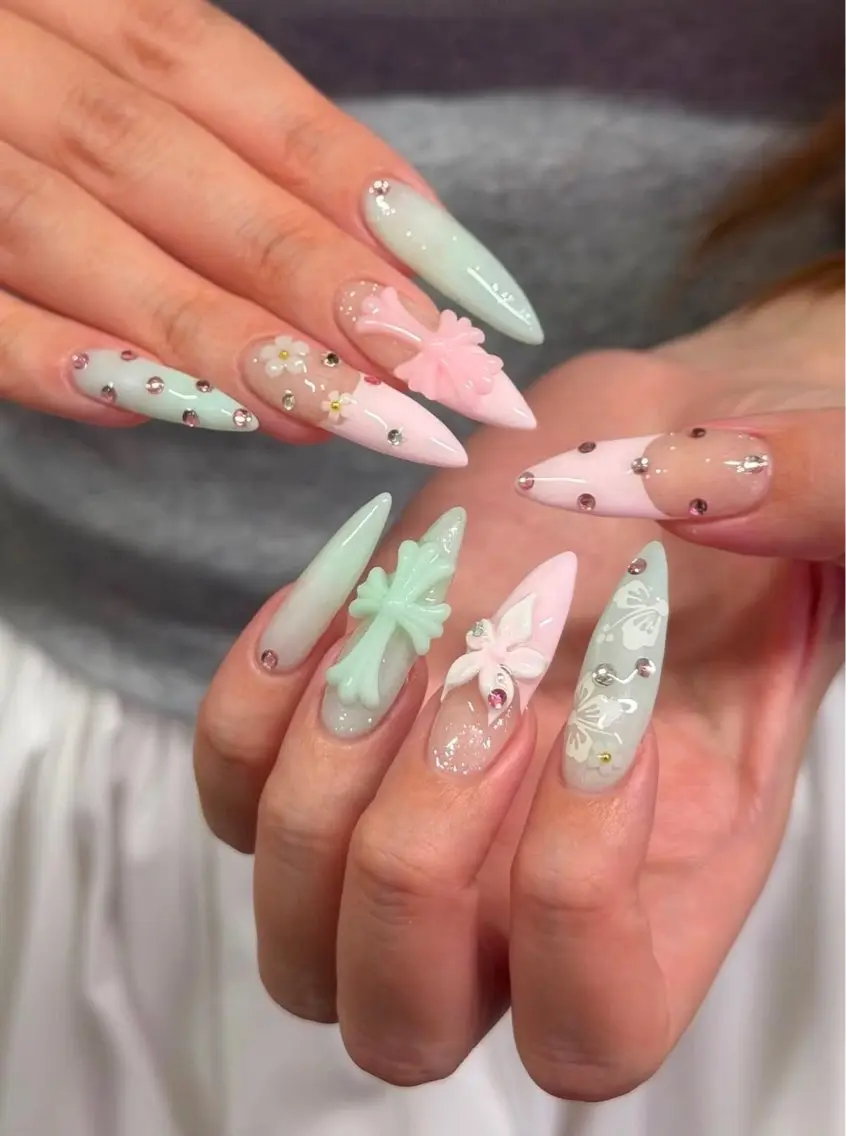 ネイル ジェルネイル 韓国ネイル 持ち込み シンプルネイル ワンホンネイル ハンドネイル 🎀AURA Nailsalonのネイルデザイン