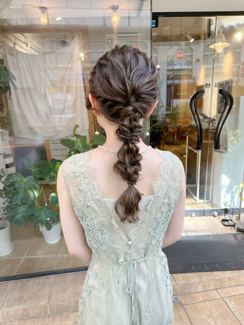 ロング ヘアアレンジ ヘアセット ヘアアレンジ にいた　かづしげのヘアスタイル