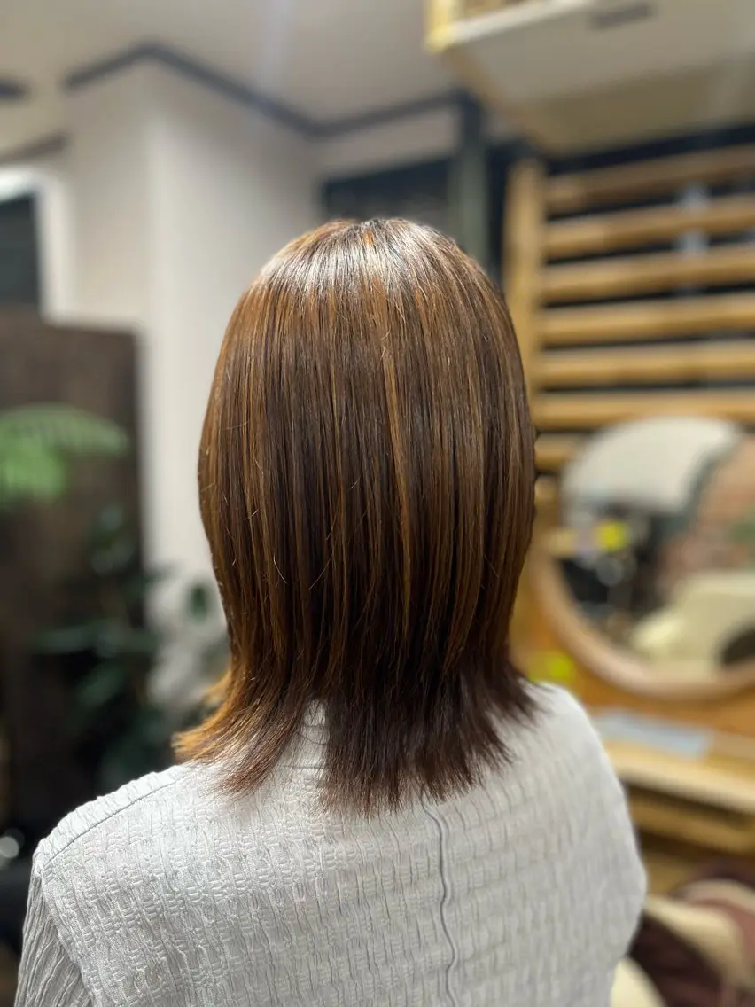 セミロング assemblage 江川羽南のヘアスタイル
