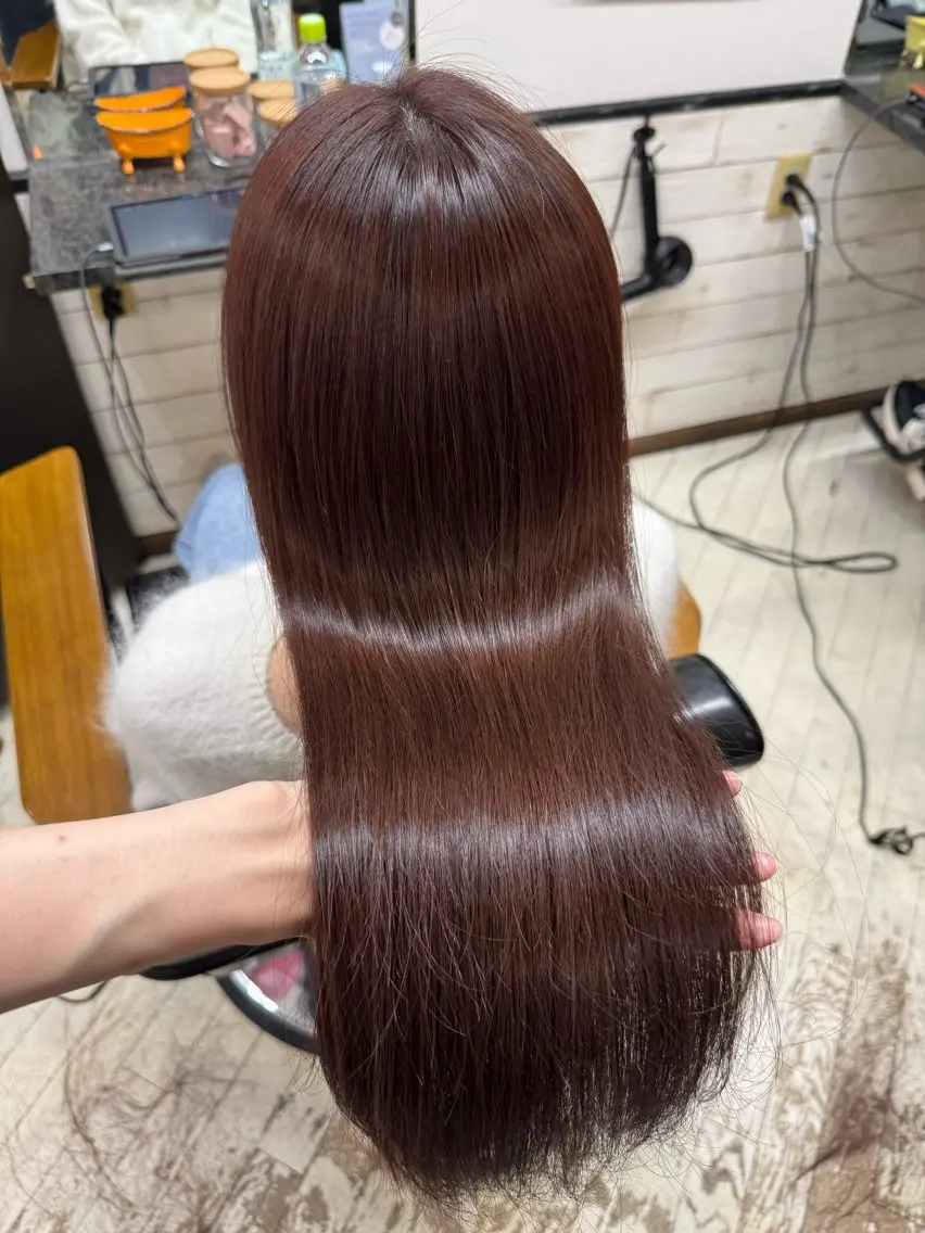 ロング カラー カット ヘアカラー トリートメント 【ヌーベルバレ】 ゆきみのヘアスタイル