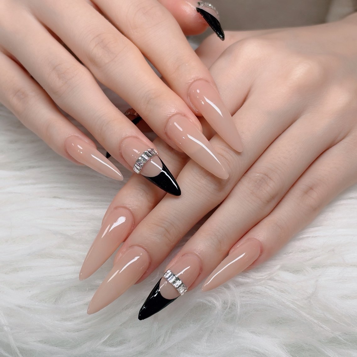 ネイル フットネイル フレンチネイル グラデーション 韓国ネイル ロングネイル ハンドネイル Hani Nail Salonのネイルデザイン