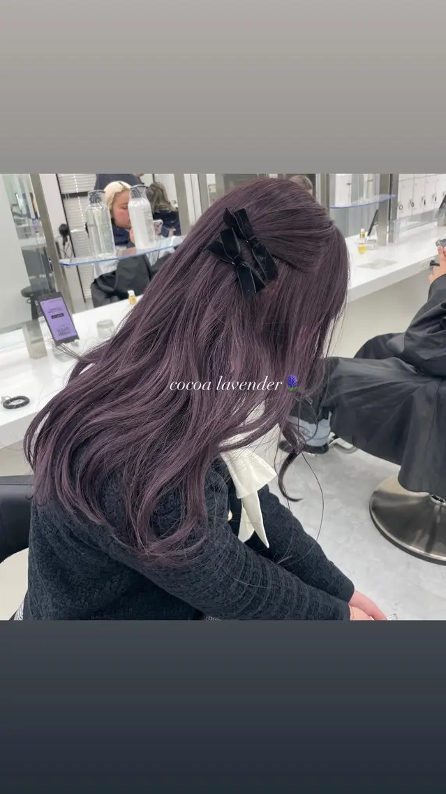 ロング ヘアカラー MOE 福岡韓国ヘア✧︎のヘアスタイル