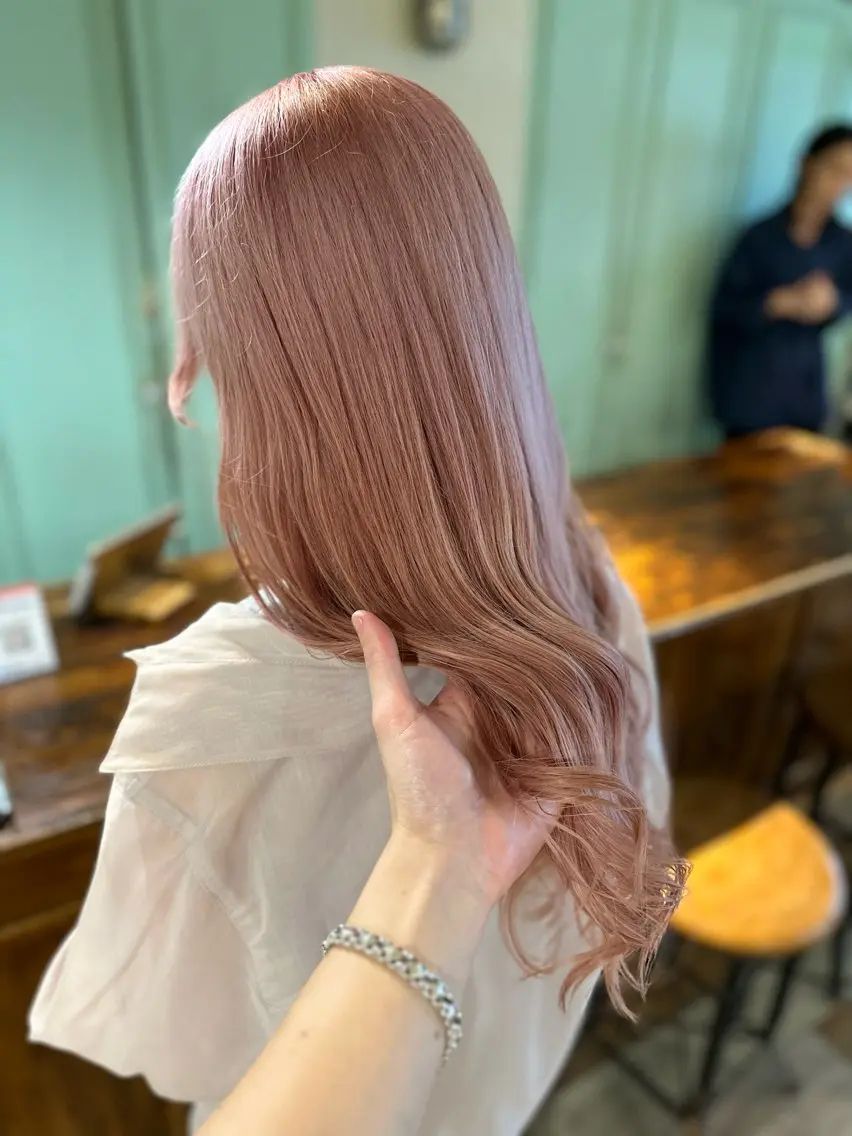 セミロング カラー セミロングパーマ ブリーチ 透明感カラー ダブルカラー グレージュ 🌿丁寧なカウンセリ ング/Naoki🌿のヘアスタイル