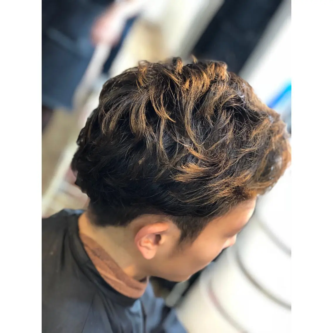 パーマ メンズ 増山 大起のヘアスタイル