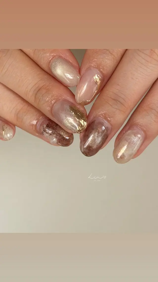 ネイル ニュアンスネイル ハンドネイル nail salon linoのネイルデザイン
