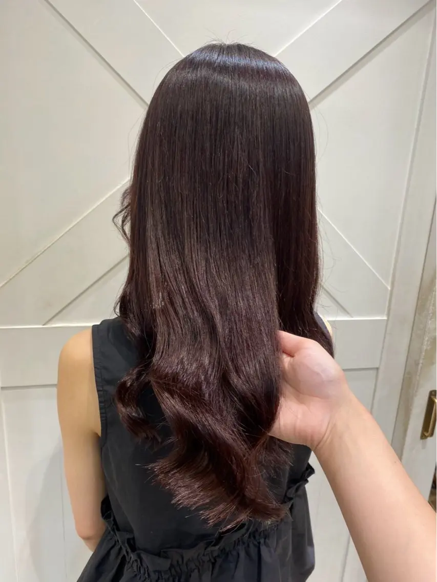 ロング カラー ヘアカラー 横浜ヘアメ髪質改善 カラー🎀💘みさきのヘアスタイル