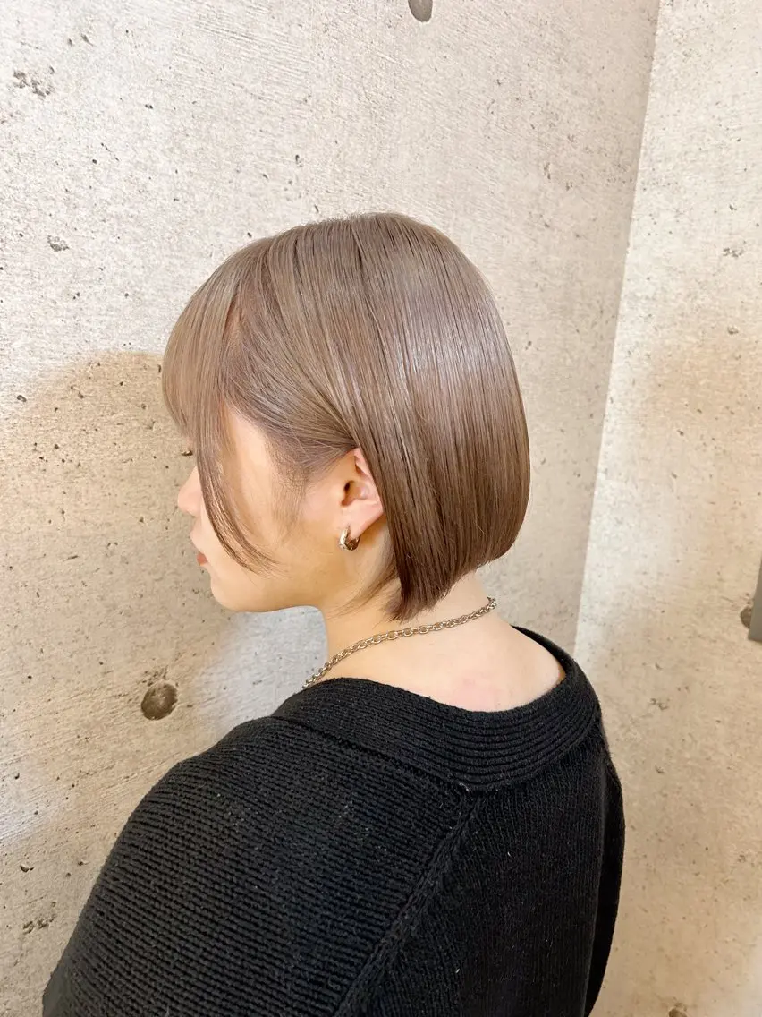 カット+ダブルカラー(ケアブリーチ)+髪質改善 18500円の写真