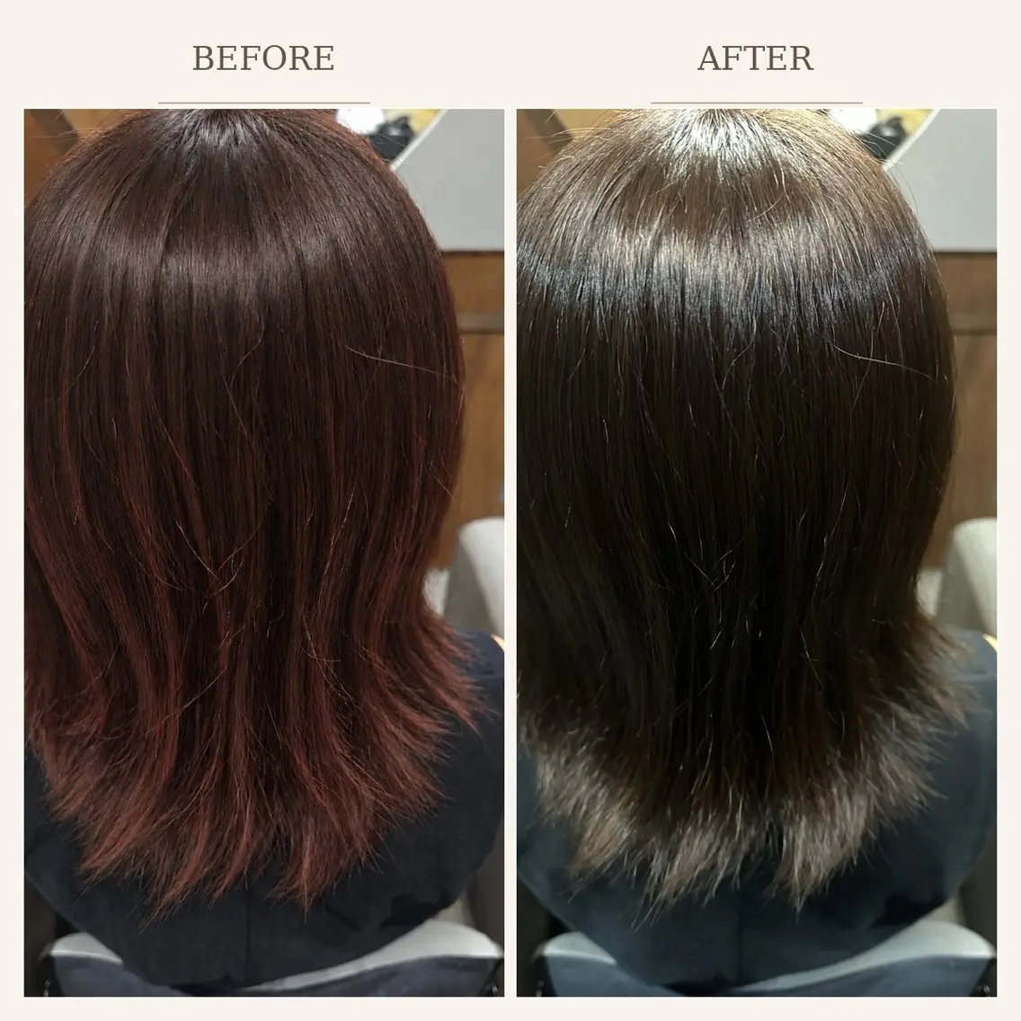 カラー 透明感カラー オリーブカラー オレンジ ヘアカラー カラー🎨縮毛矯正 🍁なのはのヘアスタイル