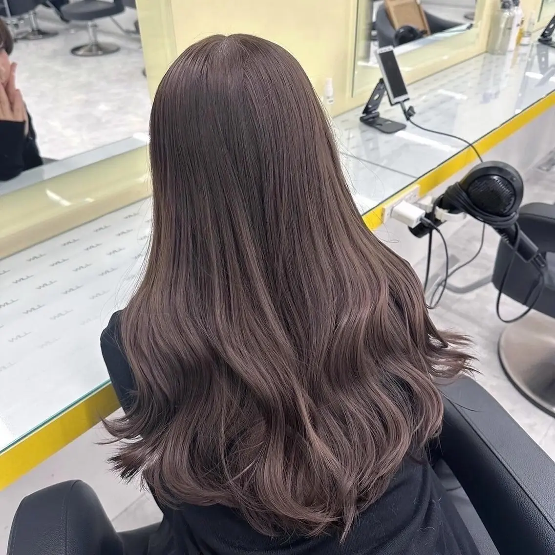 ロング カラー ヘアカラー 大人っぽ韓国🤍ブリ ーチ/mitsukiのヘアスタイル