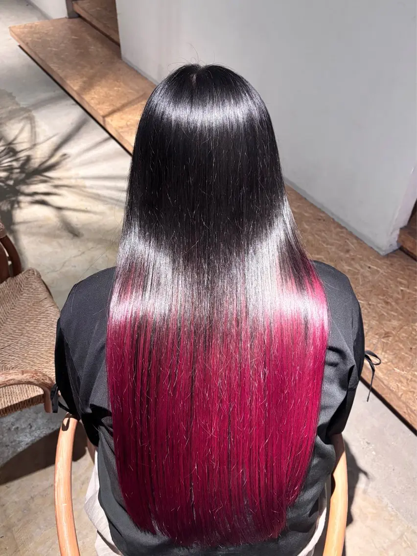 ロング カット ヘアカラー トリートメント 太田 渚遊のヘアスタイル